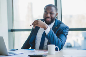 Smiling Elegant Businessman