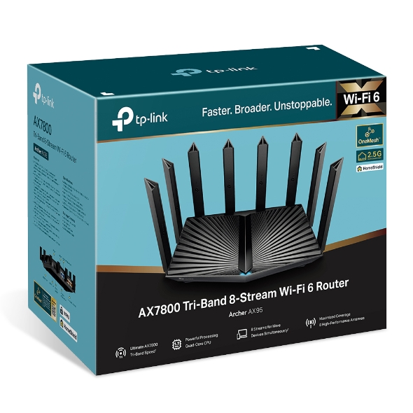 Archer Ax95/Ax7800 Tri-Band 8-Stream Wi-Fi 6 Router - Image 2