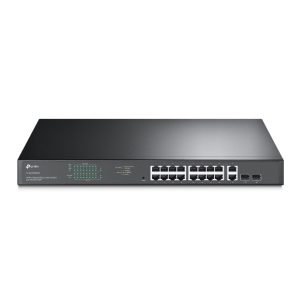 18-Port Gb Easy Smart Switch with 16-Port PoE+